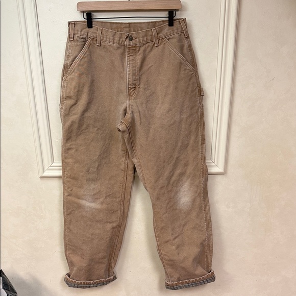 Vintage Carhartt Made in the USA Flannel Lined Dungaree Pants